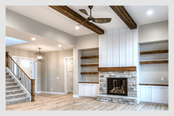 Custom Home living room
